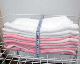 洗濯済みのタオル１０枚